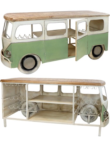 Retro peace bus - bus, bartheke